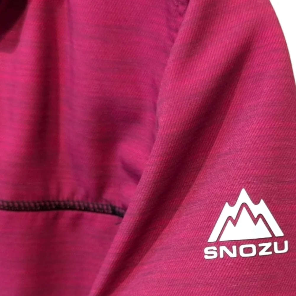 Snozu Bright Pink Full Zip Hooded Fleece Lined Coat (10-12)